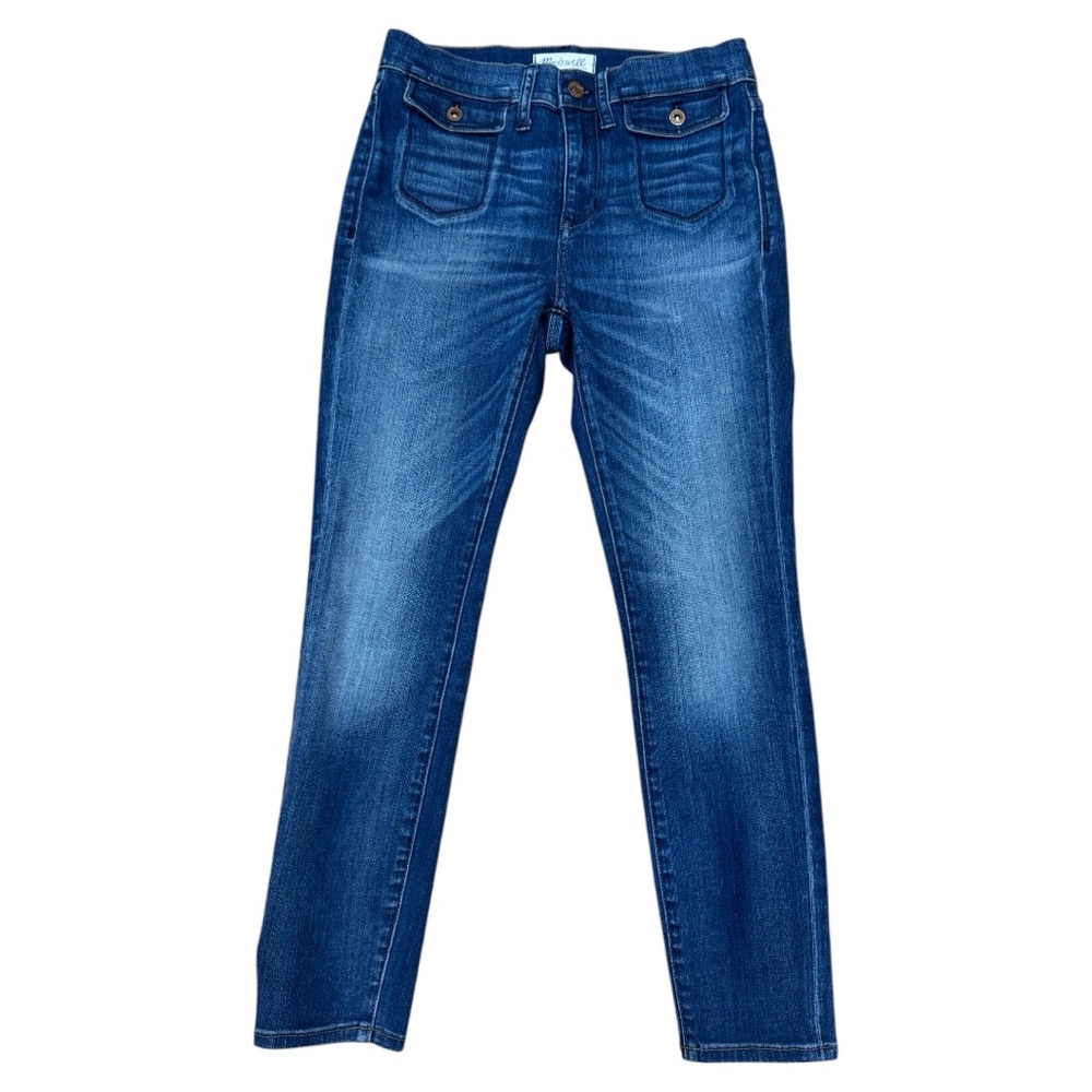 Madewell 9.5” High Riser Crop in Roz Wash Sz 27